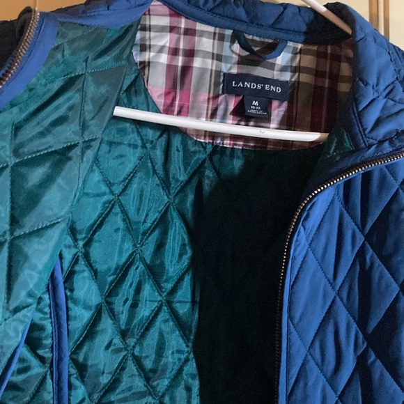 Girls Lands End Quilted Barn Jacket size Med (10-12) - Picture 4 of 7